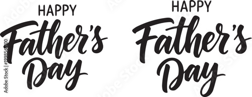 Happy father's day calligraphy designs a celebration of parenthood