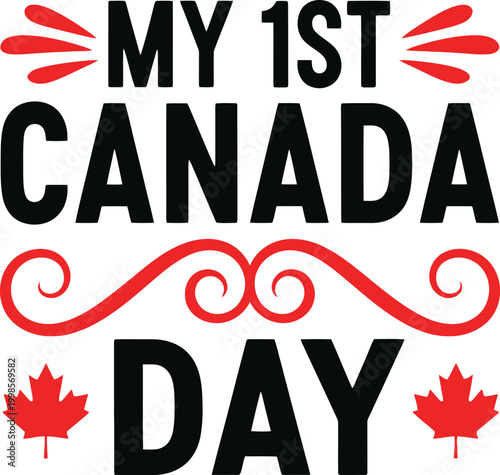 Happy canada day celebrating canadian pride with festive decorations