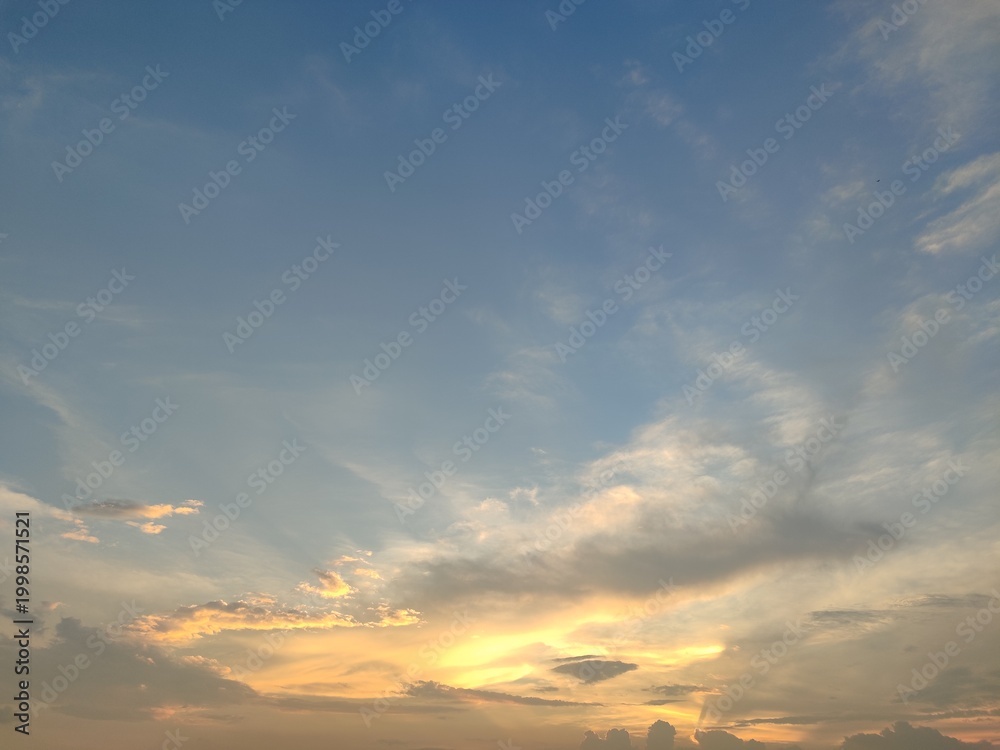 Fototapeta premium sunset sky and clouds
