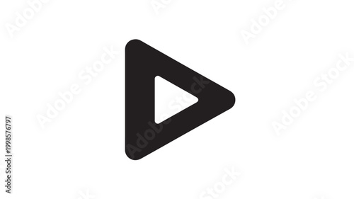 Play Button Icon Black Triangle Silhouette for Video Media Playback and Digital Interface Controls Free Download Play Button Icon Black Triangle Silhouette for Video Media Playback and Digital Interface Controls - GFXLoad