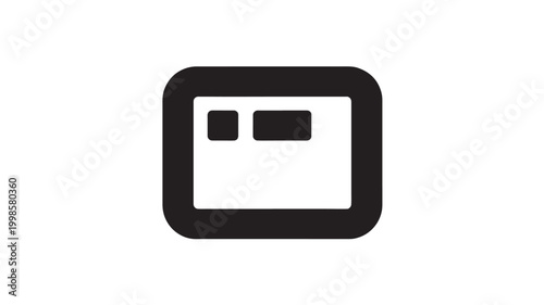Floppy Disk Icon Retro Data Storage Silhouette for Vintage Computing and Save Button Concepts