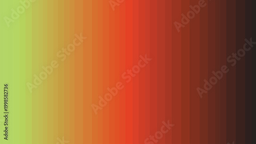 Color gradient background with green, orange, red, and brown hues