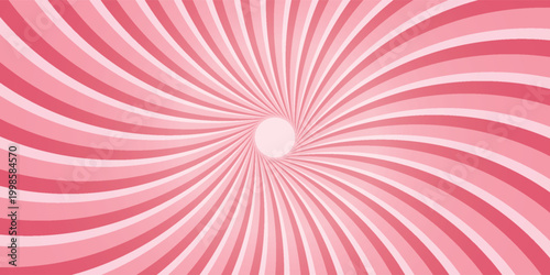 Candy color sunburst background. Swirling radial ice cream background. Swirl candy background