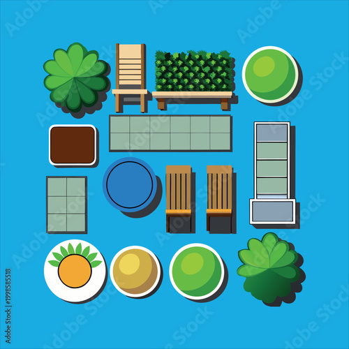 Smart fertilizers - isometric illustration