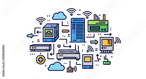 Technology and computer network system.