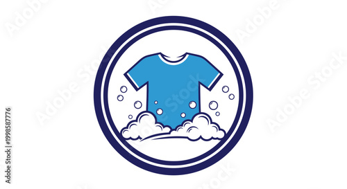 Baby clothes washing service logo.