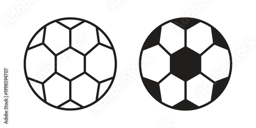 Fényképezés Football icon for mobile application, button and website design.