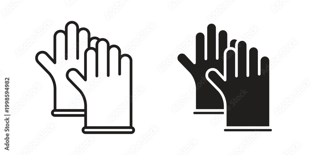 Obraz premium Glove icon for mobile application, button and website design.