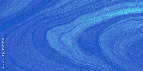 An abstract blue background featuring ripples of red and green light on a liquid water surface with a clear aqua splash pattern and waves of motion