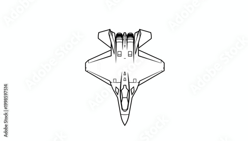 Shenyang J-35A "Blue Shark" Stealth Fighter Jet SVG Silhouette — Top, Side & Front View