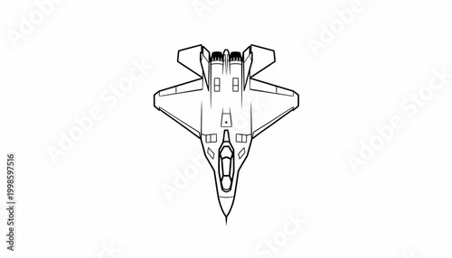 Shenyang J-35A "Blue Shark" Stealth Fighter Jet SVG Silhouette — Top, Side & Front View