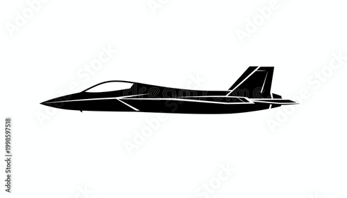 Shenyang J-35A "Blue Shark" Stealth Fighter Jet SVG Silhouette — Top, Side & Front View