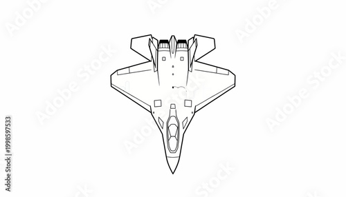 Shenyang J-35A "Blue Shark" Stealth Fighter Jet SVG Silhouette — Top, Side & Front View