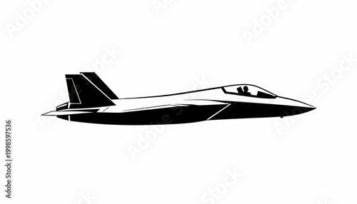 Shenyang J-35A "Blue Shark" Stealth Fighter Jet SVG Silhouette — Top, Side & Front View