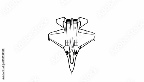 Shenyang J-35A "Blue Shark" Stealth Fighter Jet SVG Silhouette — Top, Side & Front View