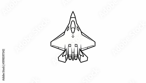 Shenyang J-35A "Blue Shark" Stealth Fighter Jet SVG Silhouette — Top, Side & Front View