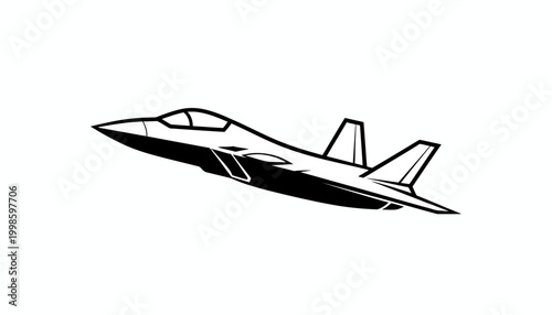 Shenyang J-35A "Blue Shark" Stealth Fighter Jet SVG Silhouette — Top, Side & Front View