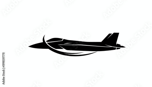 Shenyang J-35A "Blue Shark" Stealth Fighter Jet SVG Silhouette — Top, Side & Front View