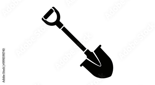 shovel silhouette on white background high quality professional detailed modern elegant stylish clean crisp vibrant colorful digital creative innovative contemporary premium
