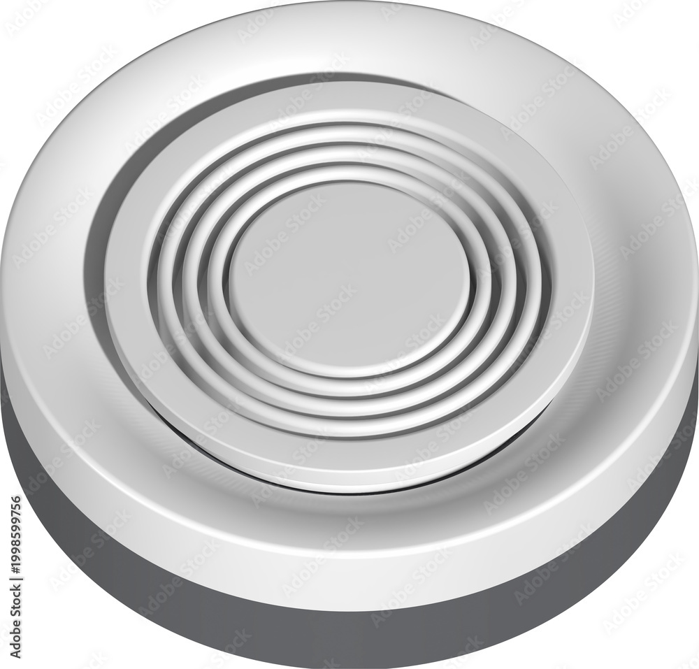 Obraz premium Air Ventilation Grille, Close-up of a Modern Ceiling Vent