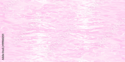 Abstract pink water ripples background with soft white light caustics and fluid wavy texture in pastel rose tones