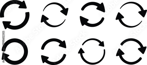 Collection of Circular Arrow Icons refresh reload
