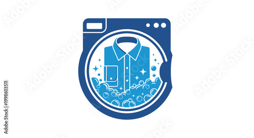 Laundry and cleaning service symbol.