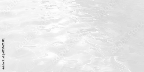 Abstract white water ripple texture background with soft light caustics and wave lines