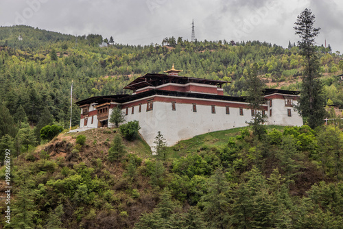 Canvas Print Simtokha Dzong Buddhist monastery and fortress near Thimphu, Bhutan