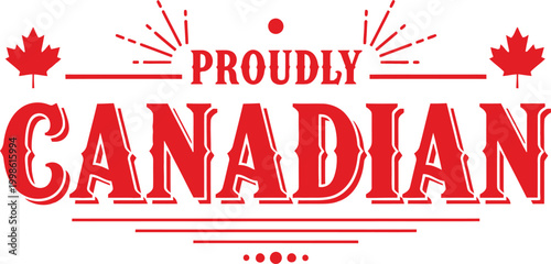 Proudly canadian celebrating canada day with patriotic fireworks and maple leaves