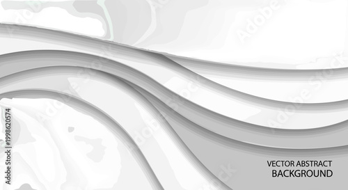 Abstract flowing lines in shades of gray and white