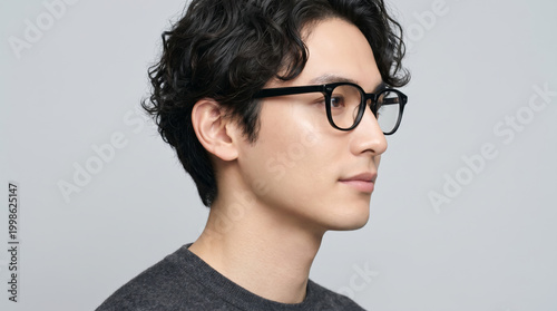 メンズショートヘアスタイルが似合う男性のポートレート