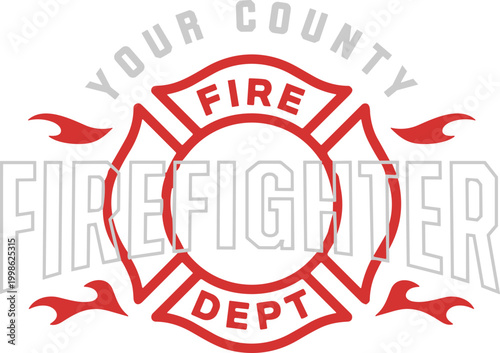 Fire department SVG, your county fire department SVG, fire dept svg, Firefighter svg, fireman svg, County Fire Department Logo SVG,