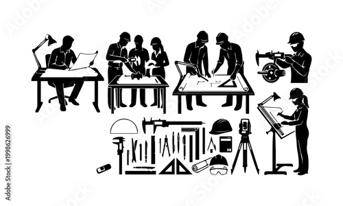 business people working together