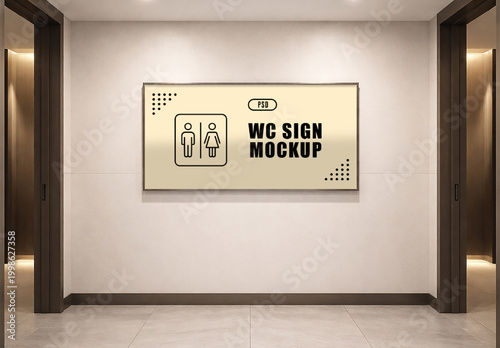 Wc Sign Mockup