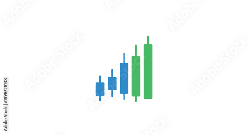 Candlestick Chart Showing Upward Trend and Growth. Free Download Candlestick Chart Showing Upward Trend and Growth. - GFXLoad