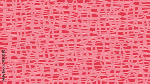 Abstract red scribble seamless pattern with layered curved lines modern artistic background for wallpaper textile prints and creative surface design
