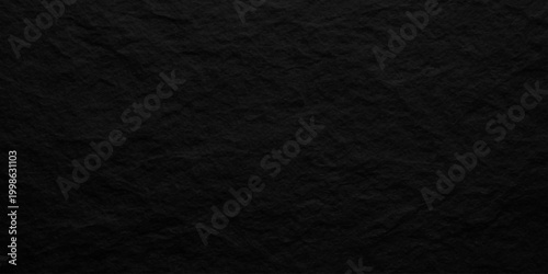 Black slate stone texture background, dark charcoal volcanic rock surface with rough organic grainy paper effect