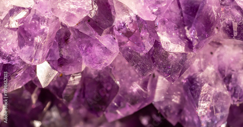 Konstfotografi Amethyst purple crystals
