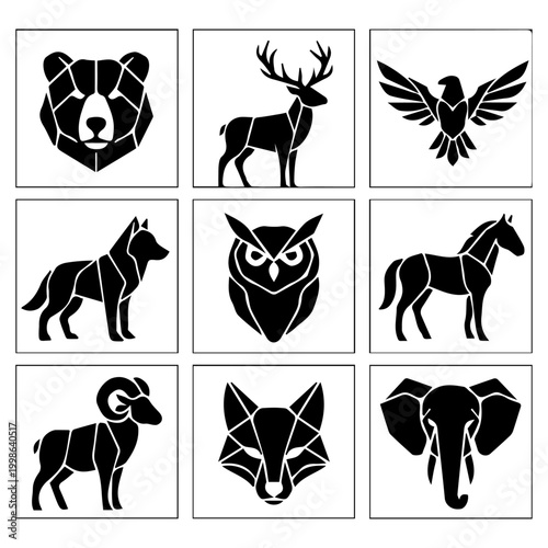 vector set of animals