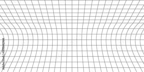 White background with gray perspective grid lines creating a square pattern. Template platform for technology, user interface, industry,