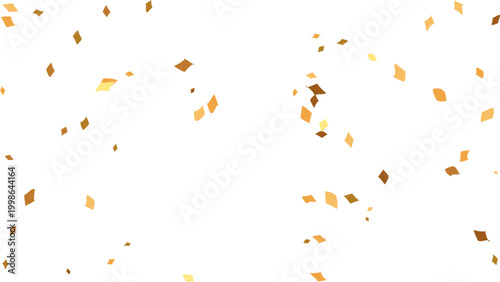 Elegant gold confetti background, luxury scattered paper pieces in warm tones, festive abstract texture on white, premium celebration vector design for events, invitations and branding