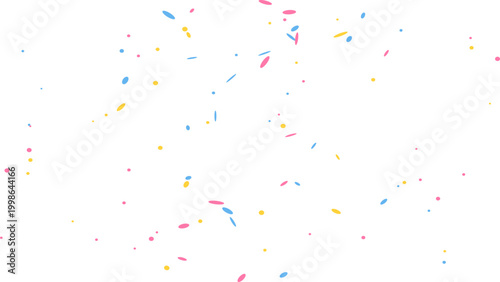 Light minimal confetti background with scattered pastel oval particles, soft colorful elements on white, subtle festive abstract texture, elegant clean vector for modern design projects
