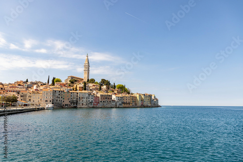 Cuadro en lienzo Panorama von Rovinj