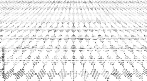 The Binary Horizon - Artistic Perspective of Converging Digital Streams. Perspective.