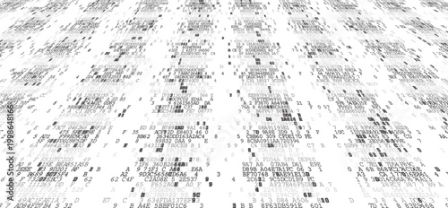 Perspective Digital Rain - Binary Streams for Cloud Computing and Cyber Security. Perspective.