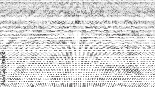 Digital Centrifuge - Artistic Radial Compression of Binary Data Strings. Cryptography. Perspective.