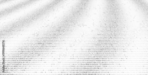 Systemic Data Matrix - Full Frame Binary Code Distribution. Perspective.