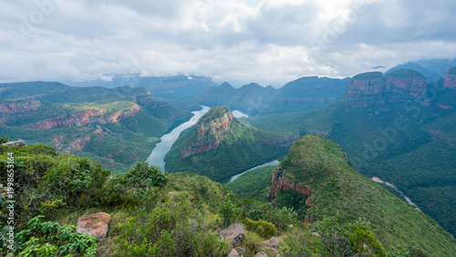 Scenic panoramic view of Blyde River Canyon, Mpumalanga, South Africa