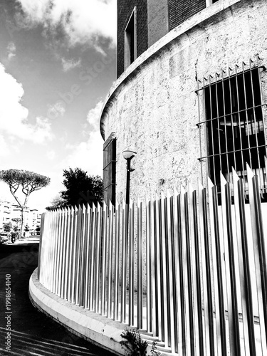 Ostia, Rome, Italy - September 2, 2025, detail of the Acea Tower in Ostia, Ostia Batteria Alto water center, of Acea S.p.A., the municipal company for energy and the environment.